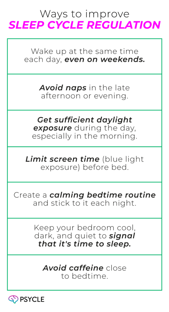 Ways to Improve Sleep Cycle Regulation
