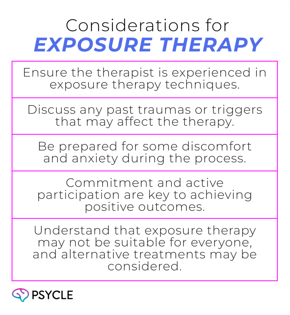 Considerations for Exposure Therapy