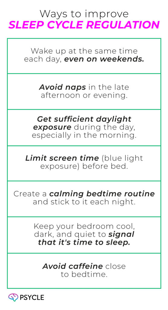 Ways to Improve Sleep Cycle Regulation